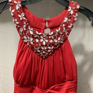 Red High Low Formal Dress
